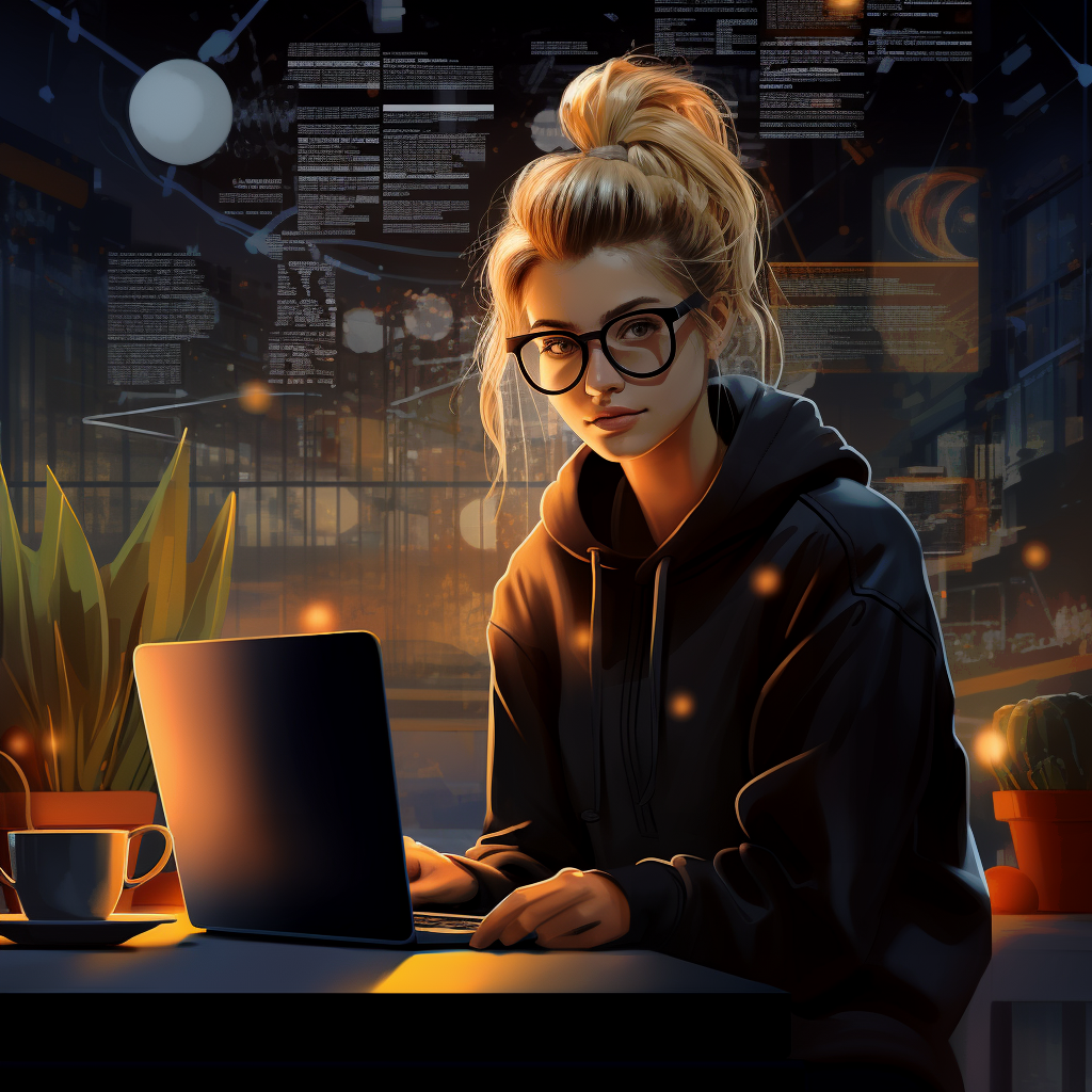 Coding girl